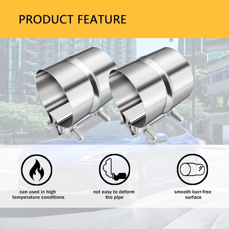 High performance exhaust clamp